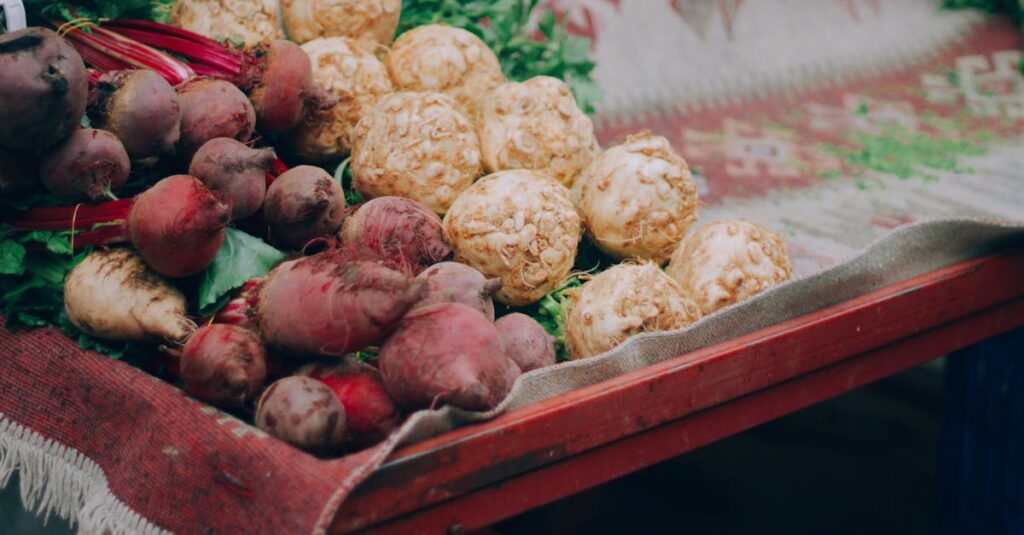 れんこんや季節の京野菜が彩る鍋料理。バランスの取れた美しさと栄養。